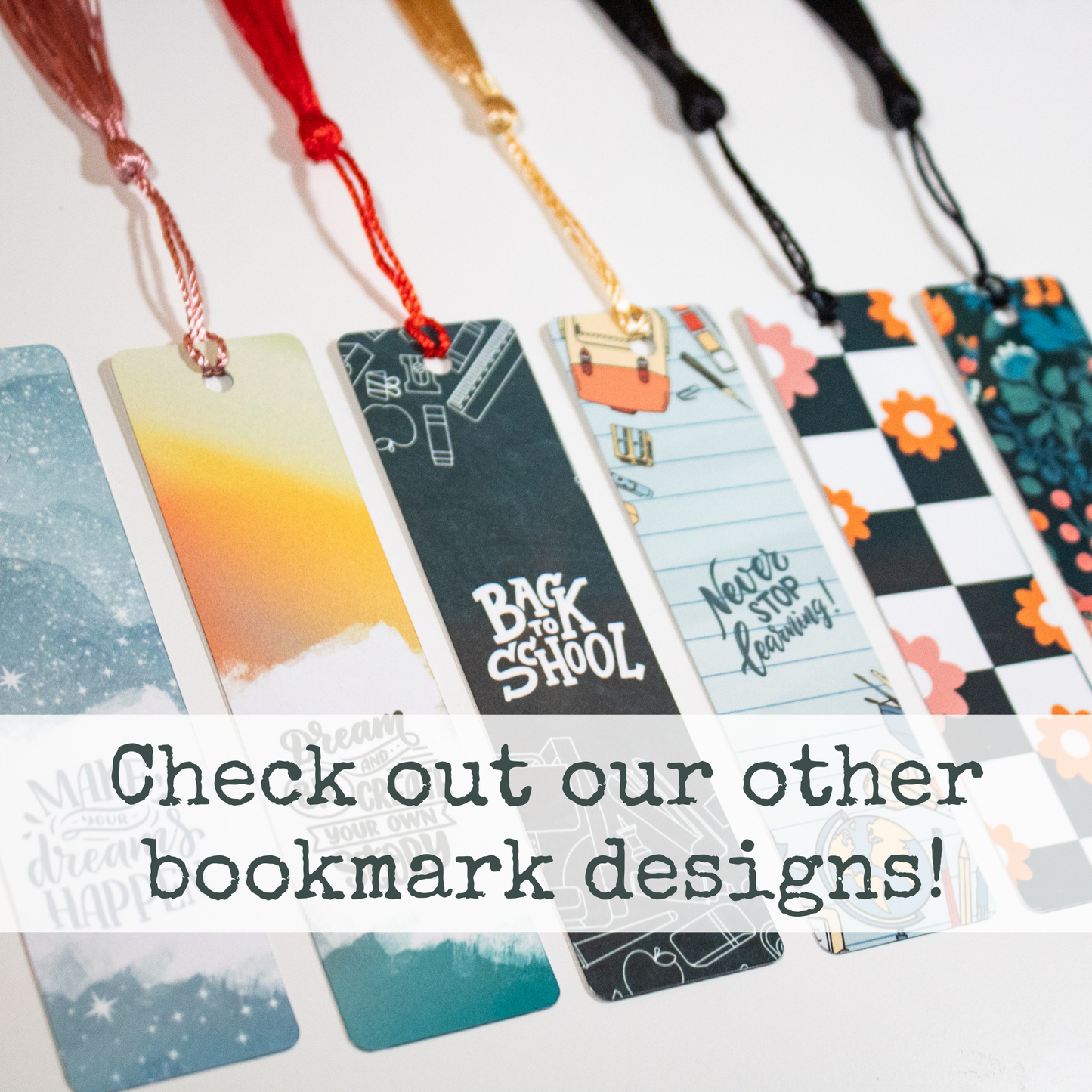 Tie-Dye Red, White and Blue Buffalo Babe Bookmark