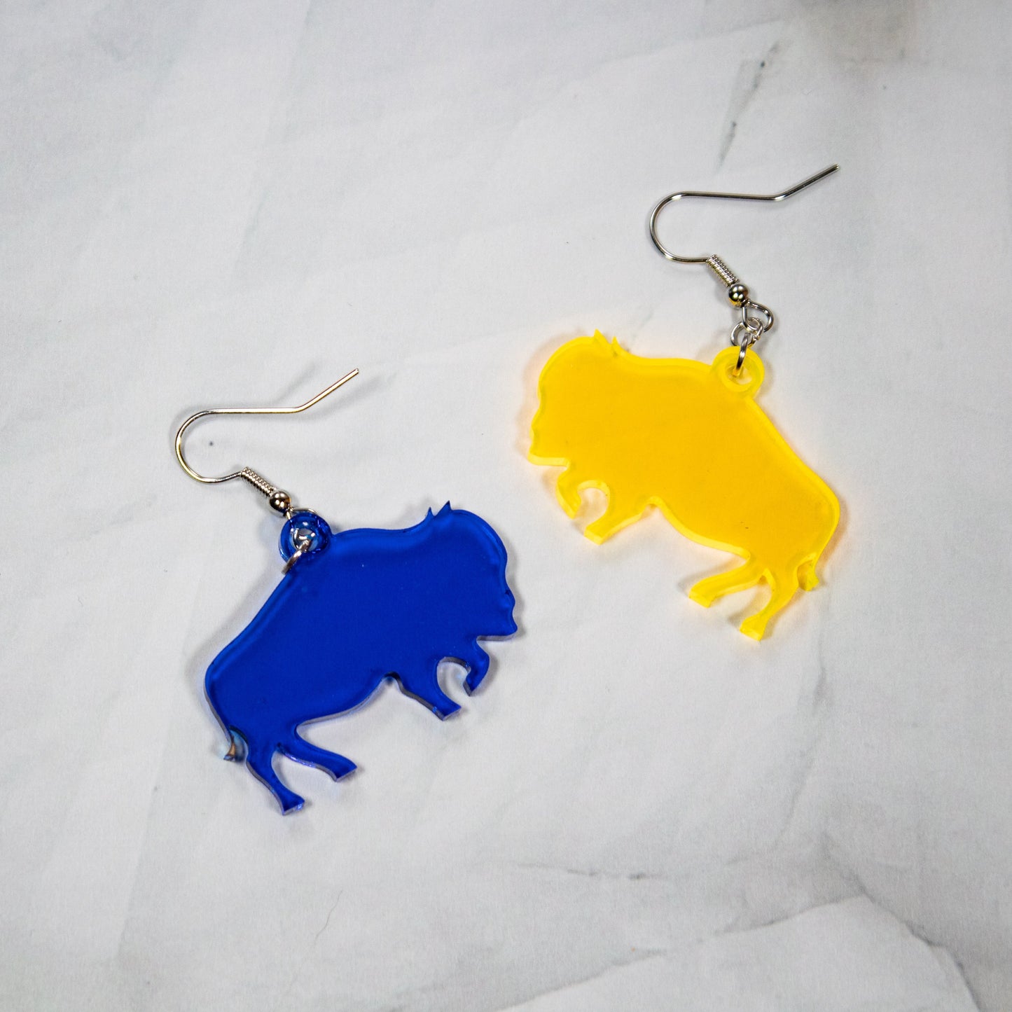 Buffalo Hockey Dangle Earrings