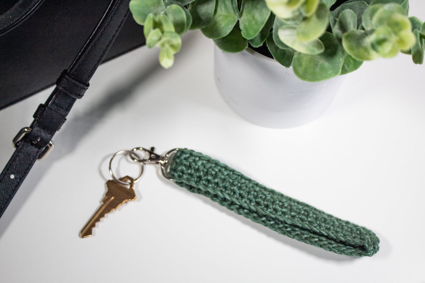 Crochet Wristlet Keychain