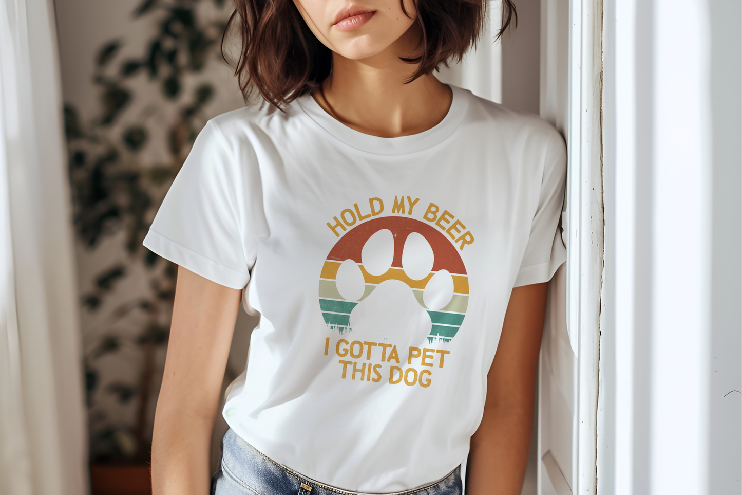 Hold My Beer Pet This Dog Short Sleeve Unisex T-Shirt
