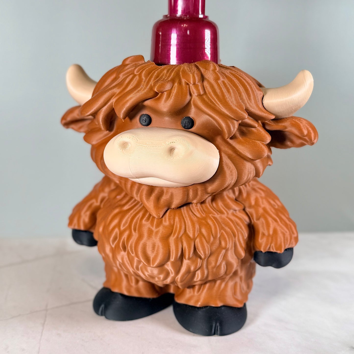 Highland Cow Soap Dispenser Holder