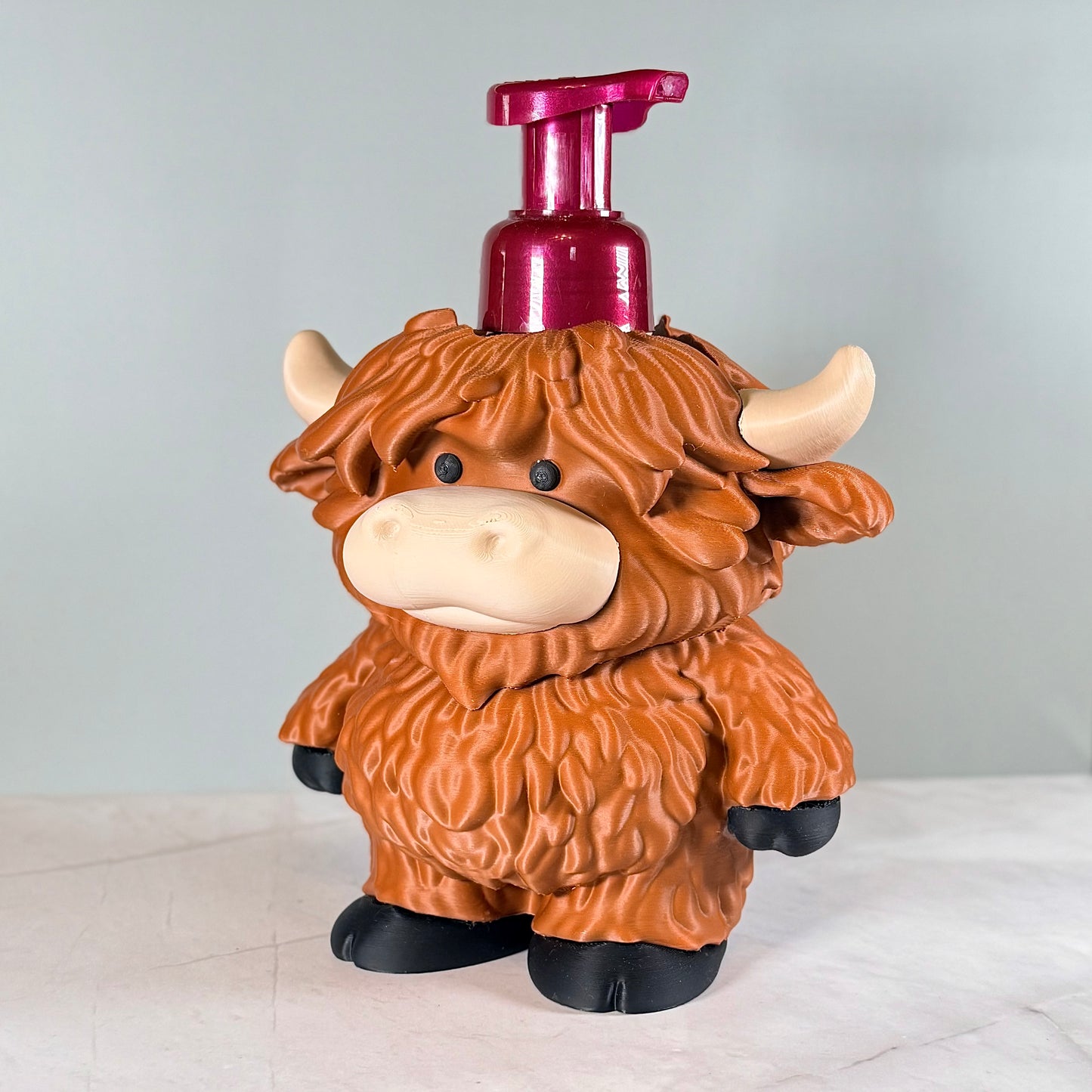 Highland Cow Soap Dispenser Holder