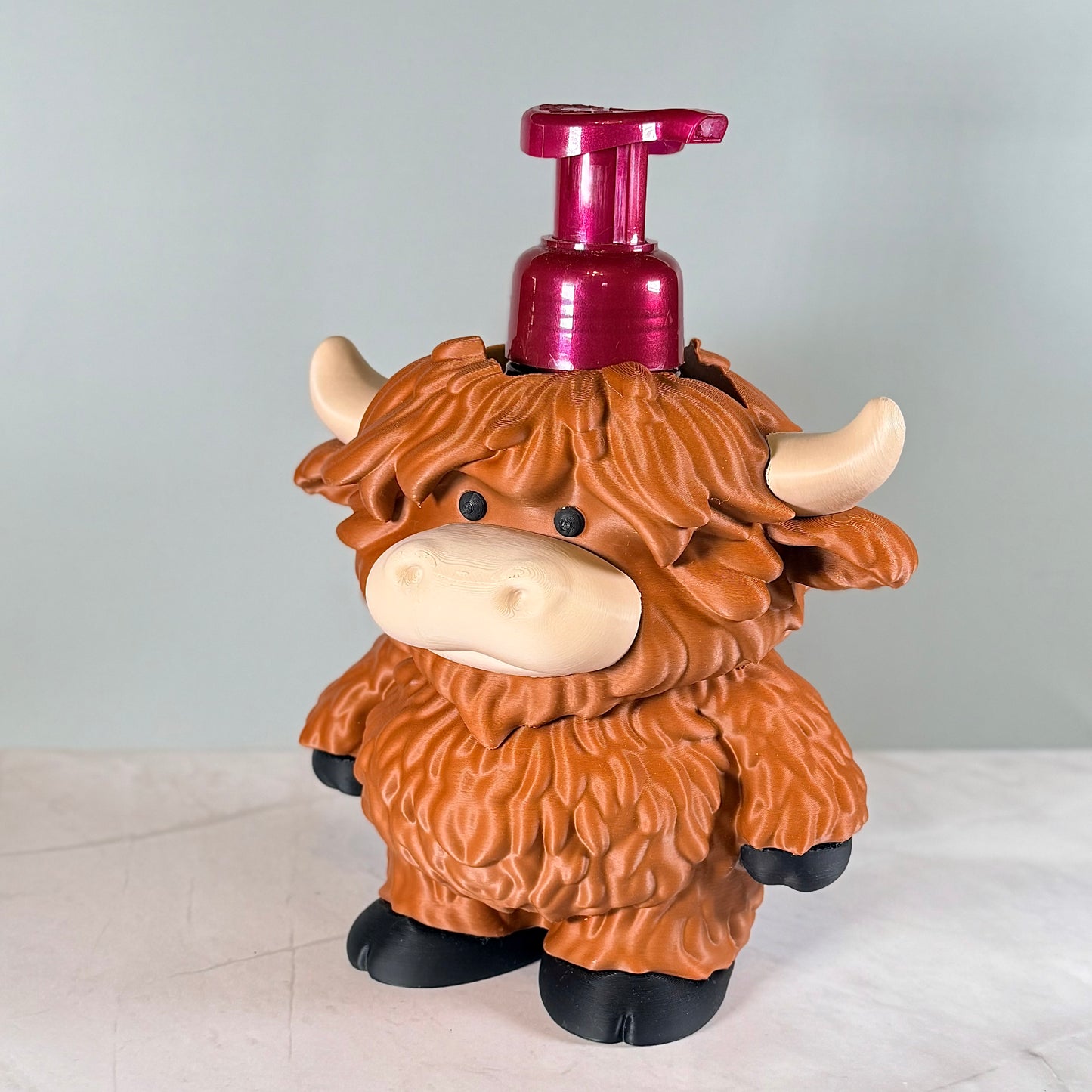 Highland Cow Soap Dispenser Holder