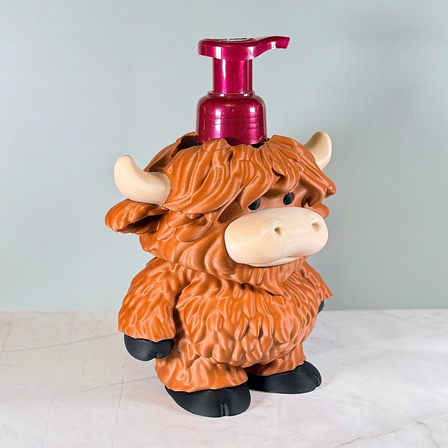 Highland Cow Soap Dispenser Holder