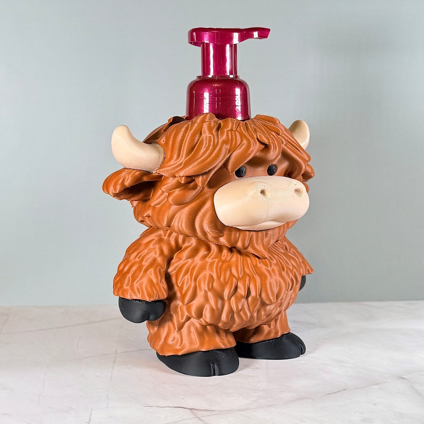 Highland Cow Soap Dispenser Holder